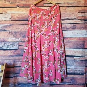 Eva Mendes Spring Floral Beachy Long Skirt